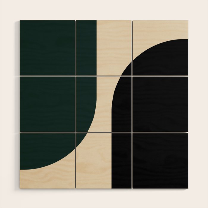 Modern Minimal Arch Abstract LXXXIV Wood Wall Art Gallery Image 1