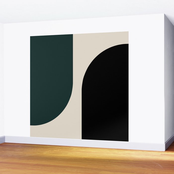 Modern Minimal Arch Abstract LXXXIV Wall Mural Gallery Image 2