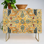 Azerbaijani Southeast Caucasus 18th Century Silk Embroidery Print Credenza Gallery Image 1