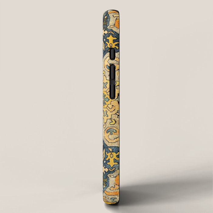 Azerbaijani Southeast Caucasus 18th Century Silk Embroidery Print iPhone Case Gallery Image 2
