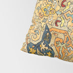 Azerbaijani Southeast Caucasus 18th Century Silk Embroidery Print Pillow Sham Gallery Image 4