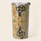 Azerbaijani Southeast Caucasus 18th Century Silk Embroidery Print Travel Mug Gallery Image 2
