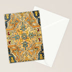 Azerbaijani Southeast Caucasus 18th Century Silk Embroidery Print Stationery Card Gallery Image 2