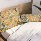 Azerbaijani Southeast Caucasus 18th Century Silk Embroidery Print Pillow Sham Gallery Image 2