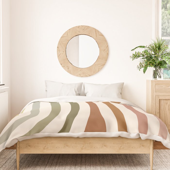 Bold Curvature Stripes I Duvet Cover Gallery Image 3