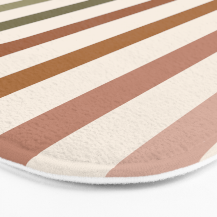 Bold Curvature Stripes I Bath Mat Gallery Image 3