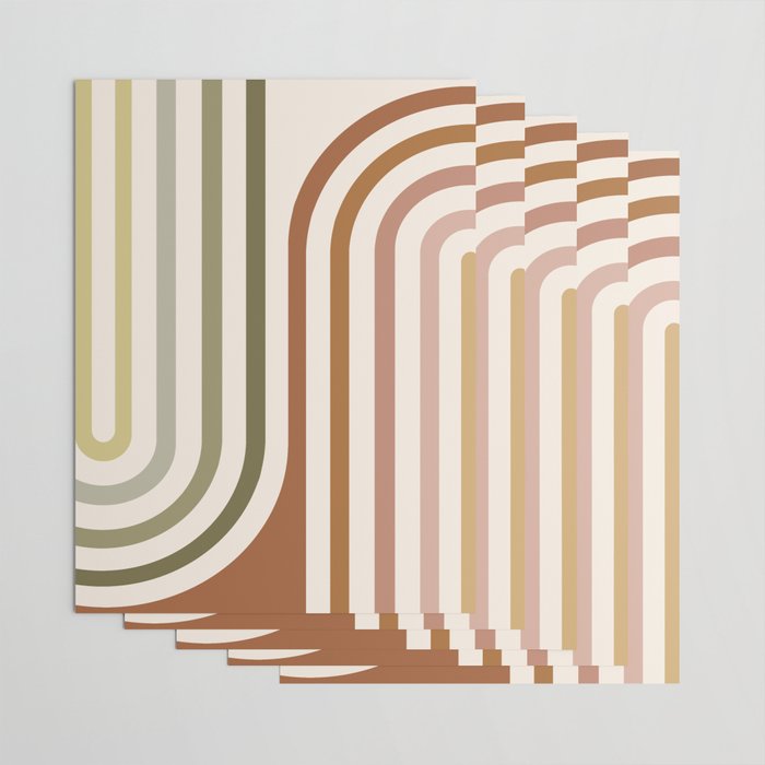 Bold Curvature Stripes I Wrapping Paper Gallery Image 3