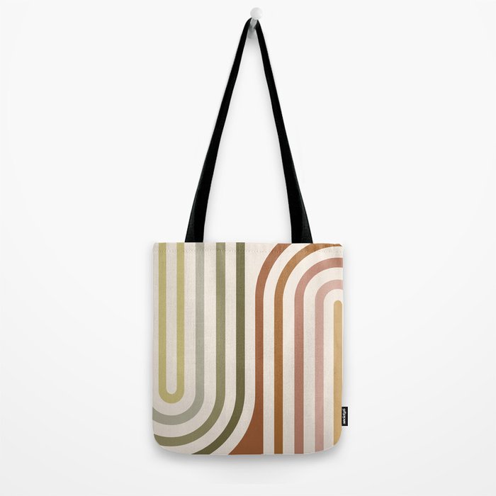 Bold Curvature Stripes I Tote Bag Gallery Image 2
