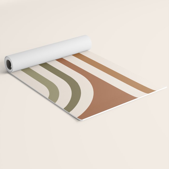 Bold Curvature Stripes I Yoga Mat Gallery Image 2