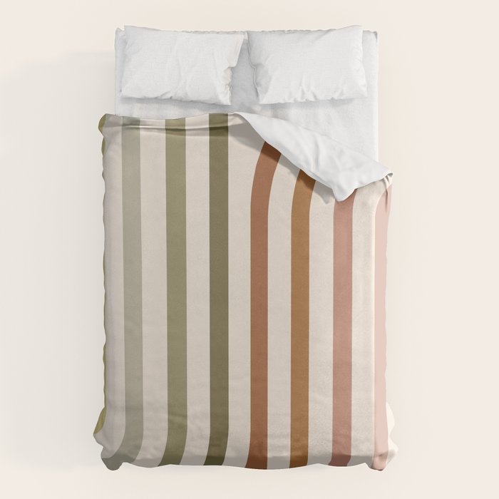 Bold Curvature Stripes I Duvet Cover Gallery Image 6