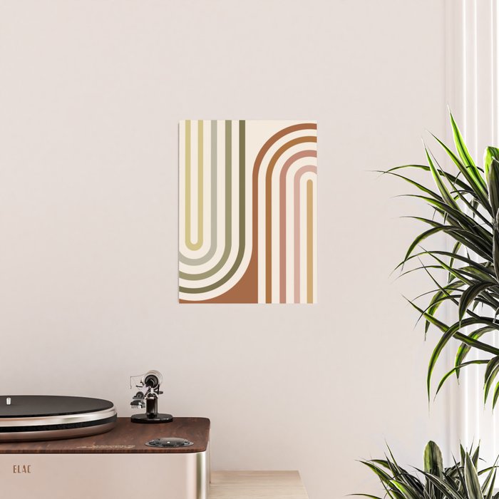 Bold Curvature Stripes I Poster Gallery Image 2