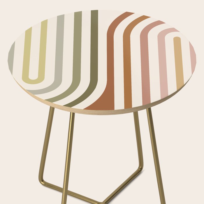 Bold Curvature Stripes I Side Table Gallery Image 2