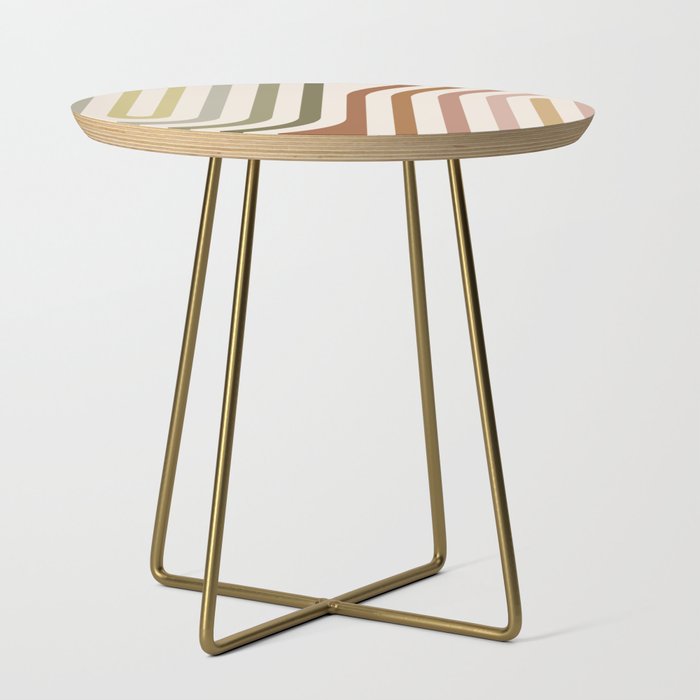 Bold Curvature Stripes I Side Table Gallery Image 1
