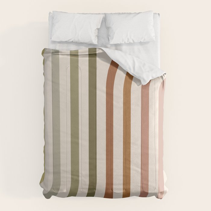 Bold Curvature Stripes I Comforter Gallery Image 6
