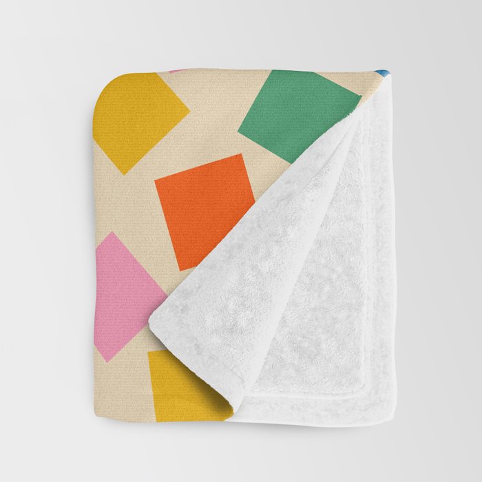 Colorful Check Shake Retro Checkered Pattern Throw Blanket Gallery Image 3