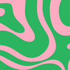 Pink and Spring Green Modern Liquid Swirl Abstract Pattern Coffee Mug Gallery Image 2