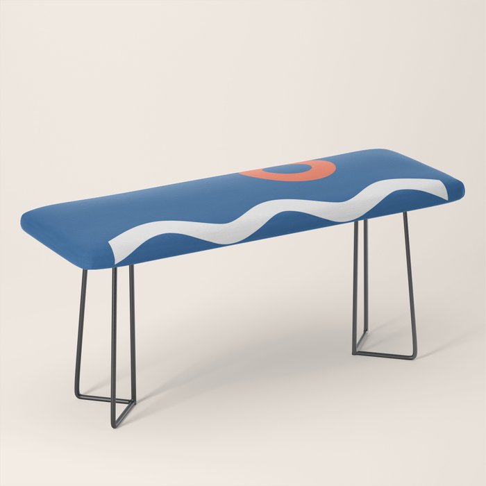 Nautical 03 Seascape Bench Gallery Image 1