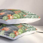 Black Cat And House Plants 3 Pillow Sham Gallery Image 3