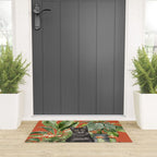 Black Cat And House Plants 3 Welcome Mat Gallery Image 3