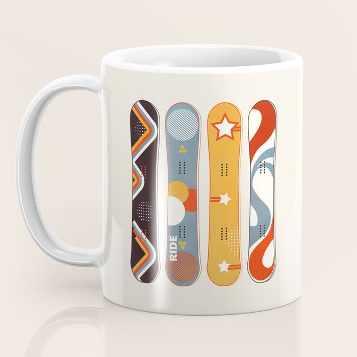 Retro Snowboards  Coffee Mug Gallery Image 3