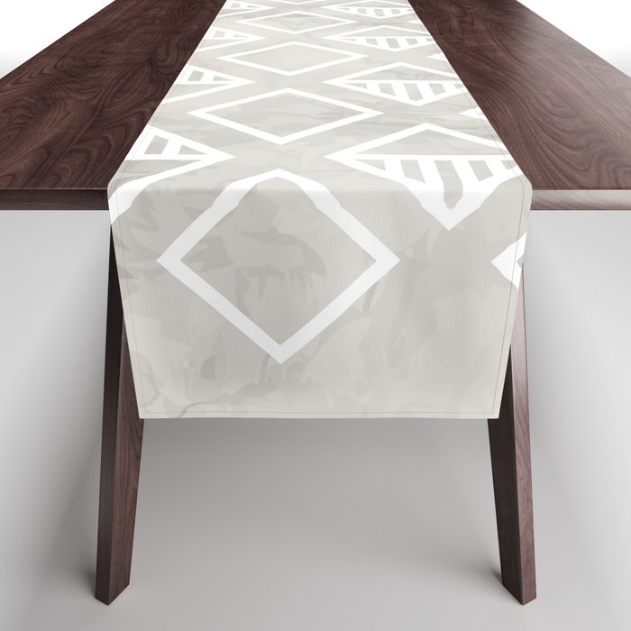 Marble with rhombus Table Runner Gallery Image 1