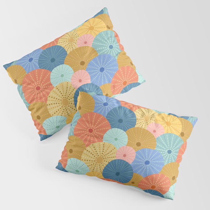 Coloful Sea Urchins 2 Pillow Sham Gallery Image 1