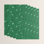 Green leaves pattern Wrapping Paper Gallery Image 3