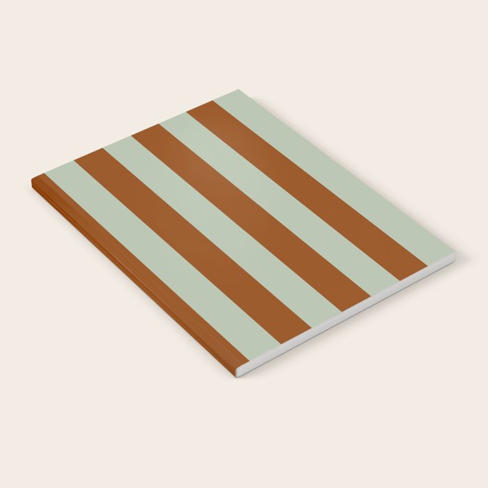 Crystal and Tobacco Stripes Notebook Gallery Image 1