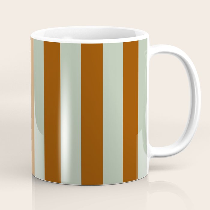Crystal and Tobacco Stripes Coffee Mug Gallery Image 1