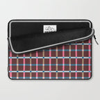 Windowpane Plaid Burgundy Laptop Sleeve Gallery Image 2