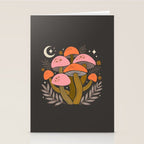 Mushrooms and Moons - Dark Stationery Card Gallery Image 2