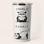 Inhale Exhale Panda Travel Mug Gallery Image 1