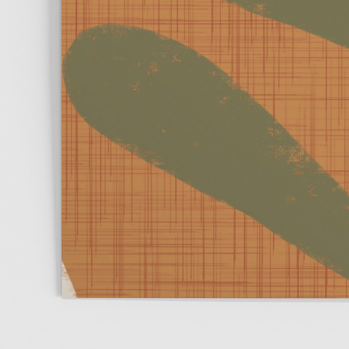 Retro Floral Burnt Orange - Mid Century Modern Daisy Poster Gallery Image 3