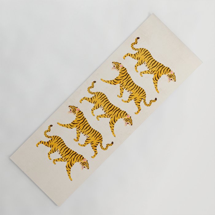 Fierce: Golden Tiger Edition Yoga Mat Gallery Image 1