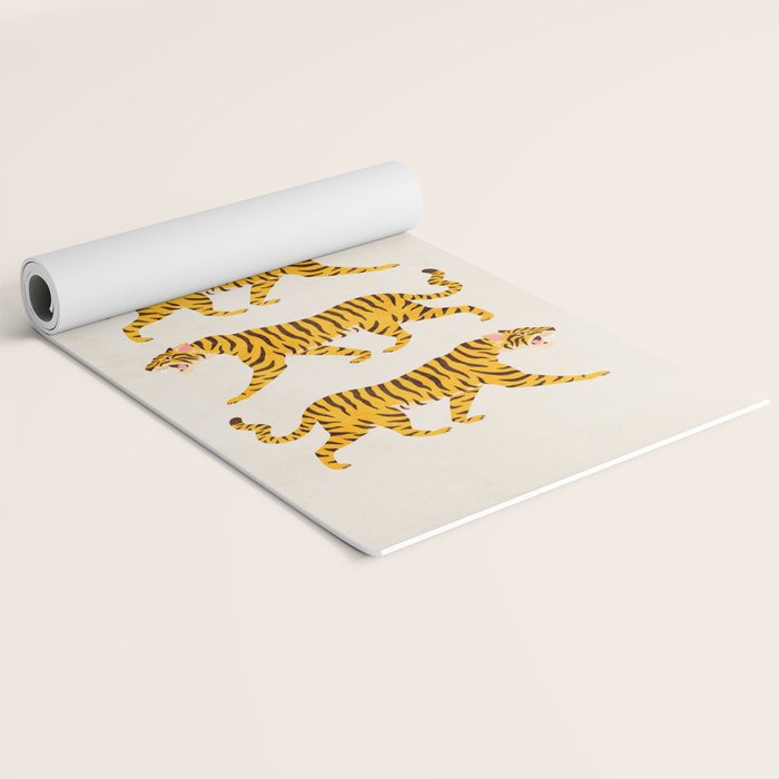 Fierce: Golden Tiger Edition Yoga Mat Gallery Image 2