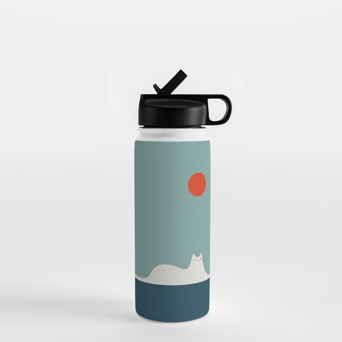 Cat Landscape 95 Water Bottle Gallery Image 1