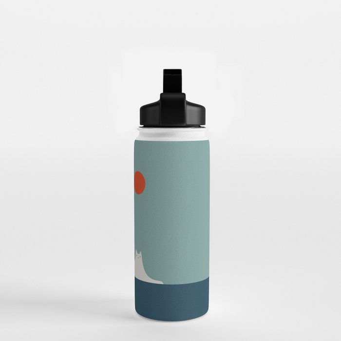 Cat Landscape 95 Water Bottle Gallery Image 2