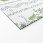 Soft Blue Green Emma Stripe Welcome Mat Gallery Image 2