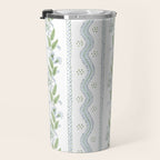 Soft Blue Green Emma Stripe Travel Mug Gallery Image 3