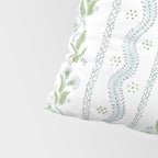 Soft Blue Green Emma Stripe Pillow Sham Gallery Image 4