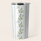 Soft Blue Green Emma Stripe Travel Mug Gallery Image 1