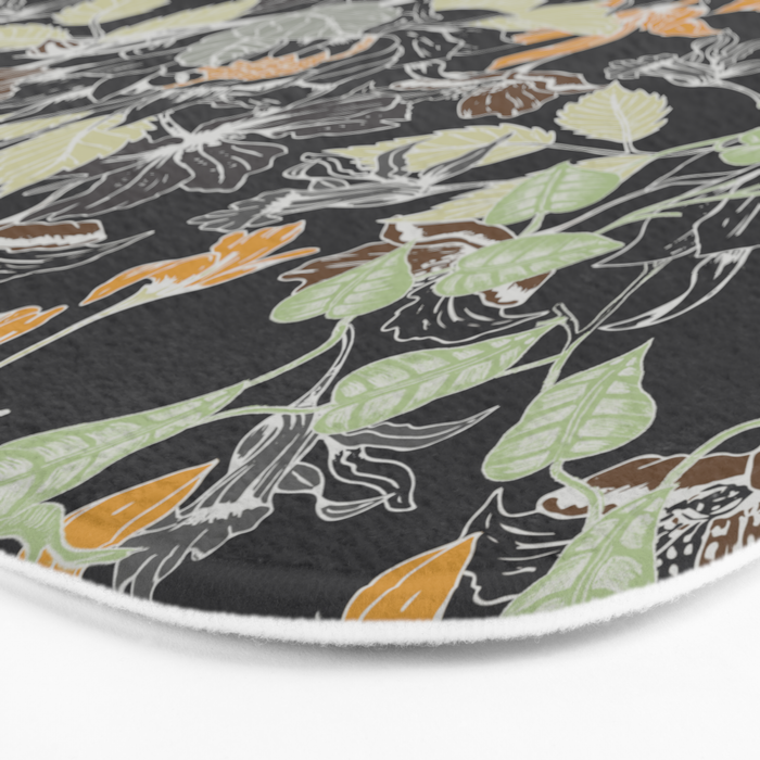 Vintage Midnight Florals Bath Mat Gallery Image 3