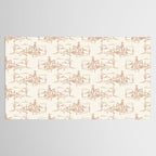 Southwestern Cowboy Toile - Light Brown on Cream Tablecloth Gallery Image 2
