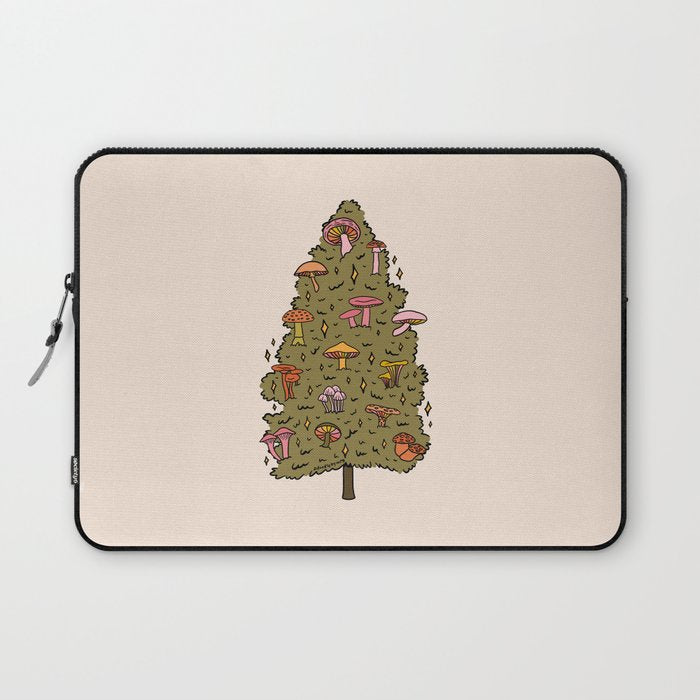 Mushroom Christmas Tree Laptop Sleeve Gallery Image 1