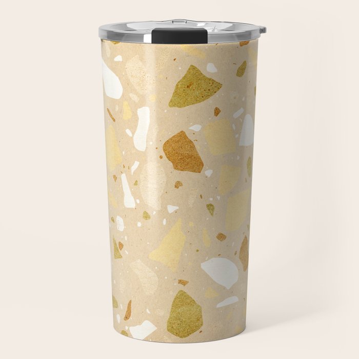 Terrazzo pattern Travel Mug Gallery Image 1