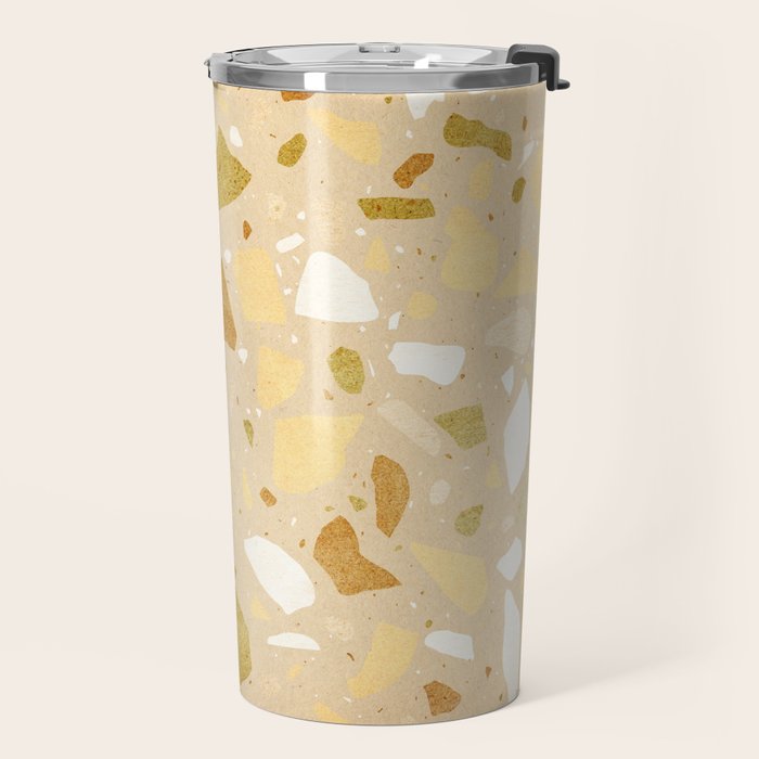 Terrazzo pattern Travel Mug Gallery Image 2