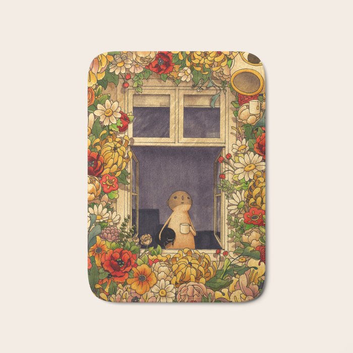 Flower Garden Bath Mat Gallery Image 1