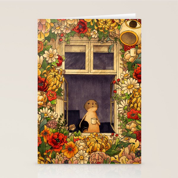 Flower Garden Stationery Card Gallery Image 2