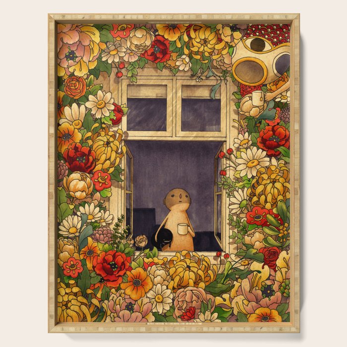 Flower Garden Serving Tray Gallery Image 1