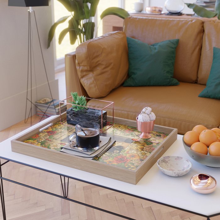 Flower Garden Serving Tray Gallery Image 2